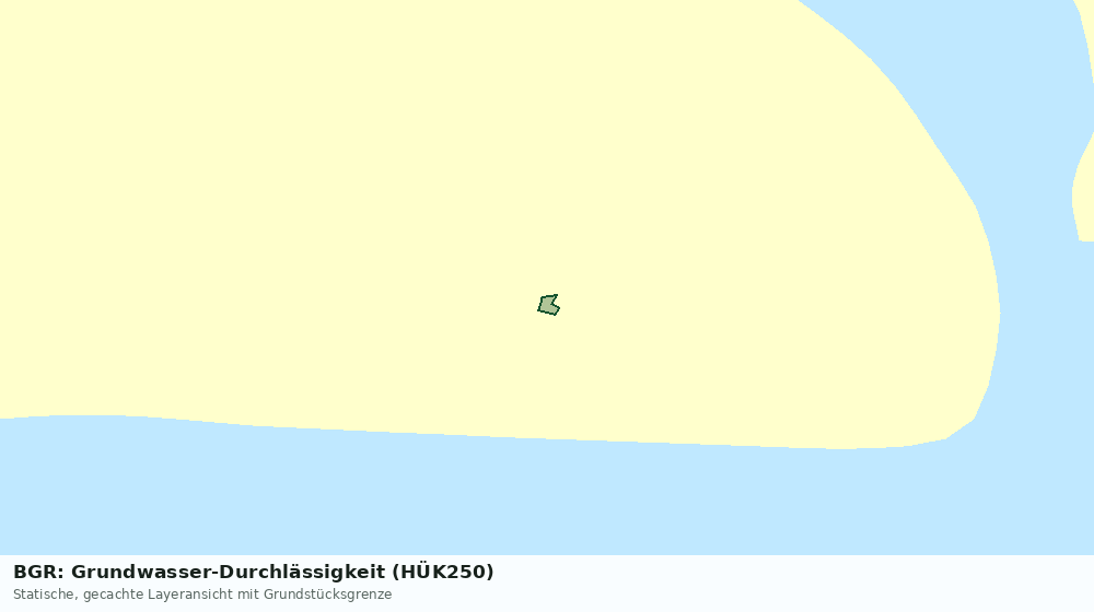 Statische Kartenansicht: BGR: Grundwasser-Durchlässigkeit (HÜK250)
