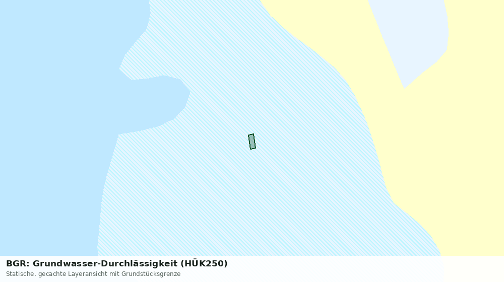 Statische Kartenansicht: BGR: Grundwasser-Durchlässigkeit (HÜK250)
