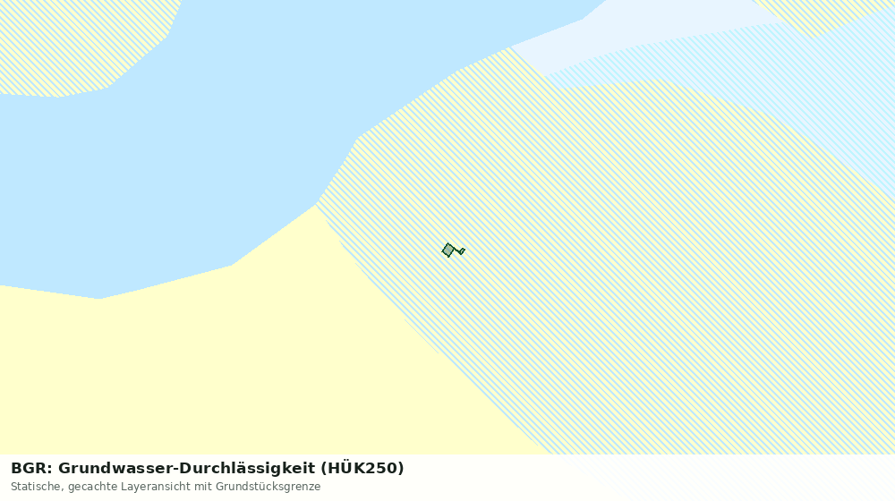 Statische Kartenansicht: BGR: Grundwasser-Durchlässigkeit (HÜK250)