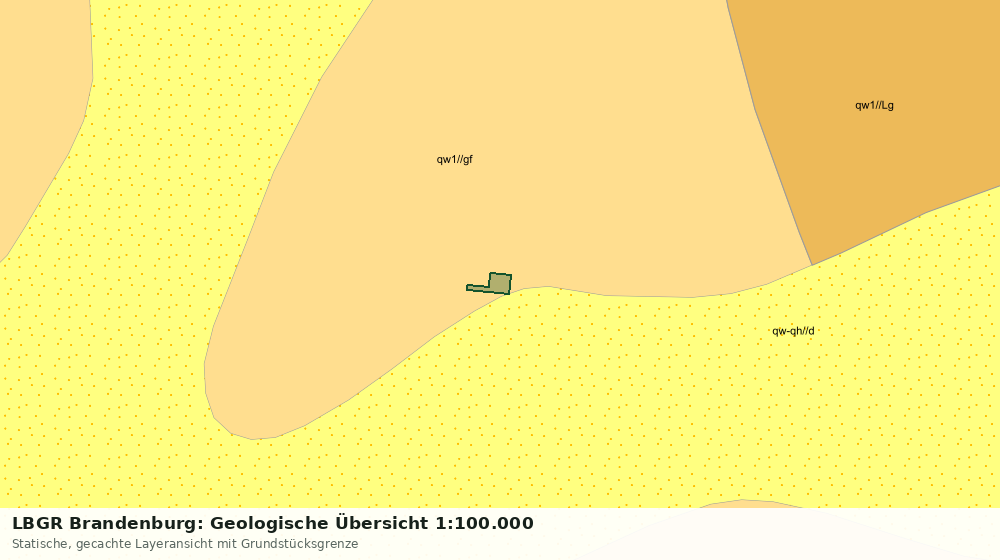 Statische Kartenansicht: LBGR Brandenburg: Geologische Übersicht 1:100.000
