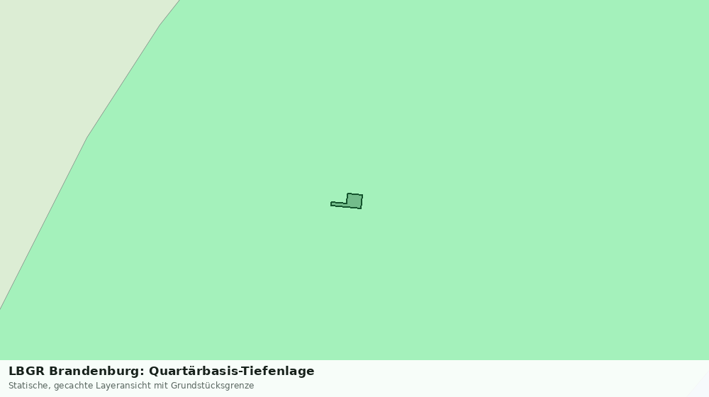 Statische Kartenansicht: LBGR Brandenburg: Quartärbasis-Tiefenlage