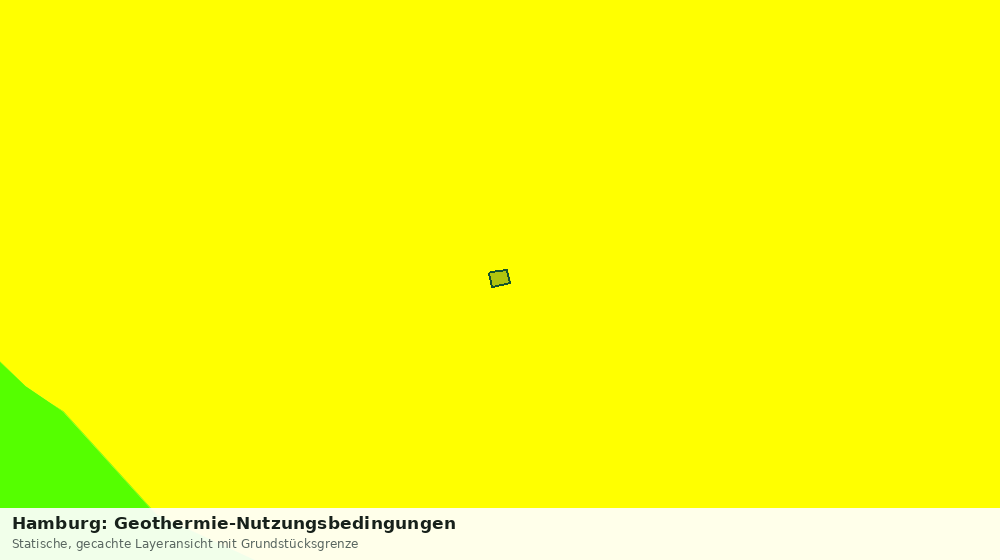 Statische Kartenansicht: Hamburg: Geothermie-Nutzungsbedingungen