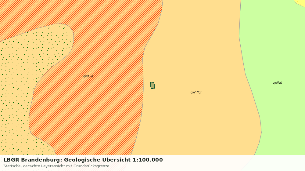 Statische Kartenansicht: LBGR Brandenburg: Geologische Übersicht 1:100.000