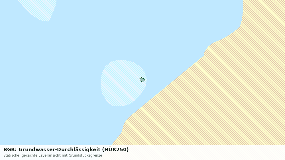 Statische Kartenansicht: BGR: Grundwasser-Durchlässigkeit (HÜK250)