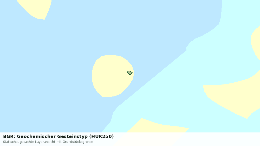 Statische Kartenansicht: BGR: Geochemischer Gesteinstyp (HÜK250)