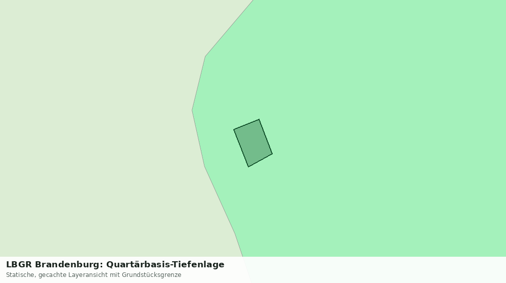 Statische Kartenansicht: LBGR Brandenburg: Quartärbasis-Tiefenlage