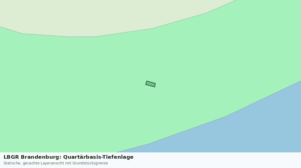 Statische Kartenansicht: LBGR Brandenburg: Quartärbasis-Tiefenlage