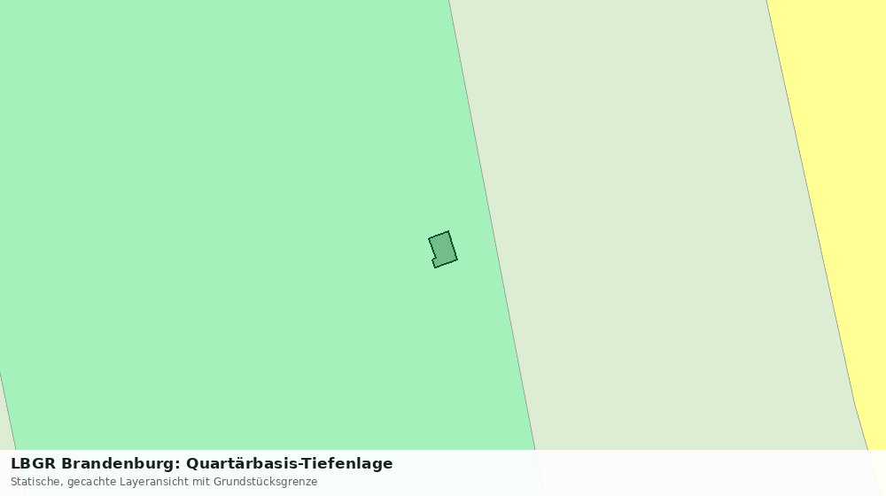 Statische Kartenansicht: LBGR Brandenburg: Quartärbasis-Tiefenlage