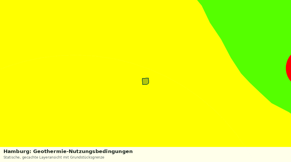 Statische Kartenansicht: Hamburg: Geothermie-Nutzungsbedingungen
