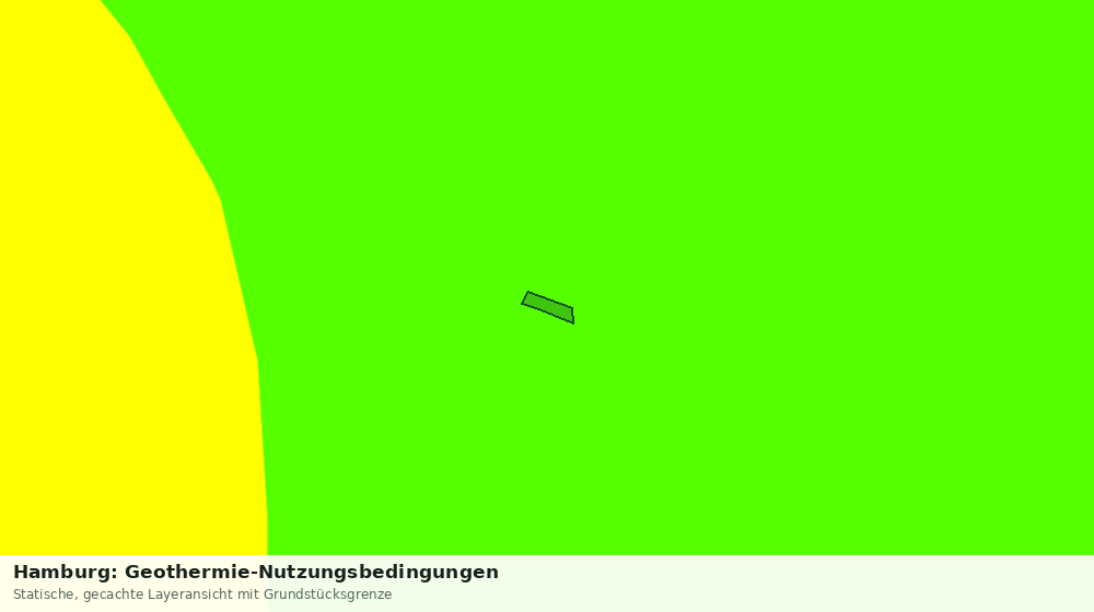 Statische Kartenansicht: Hamburg: Geothermie-Nutzungsbedingungen