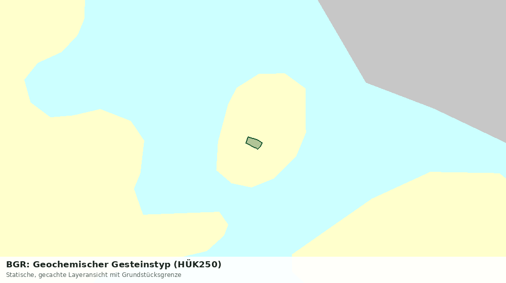 Statische Kartenansicht: BGR: Geochemischer Gesteinstyp (HÜK250)