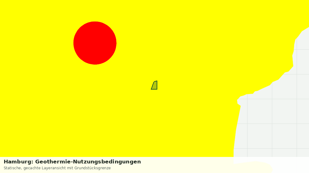 Statische Kartenansicht: Hamburg: Geothermie-Nutzungsbedingungen