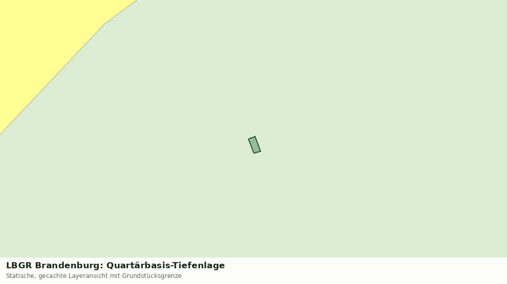 Statische Kartenansicht: LBGR Brandenburg: Quartärbasis-Tiefenlage