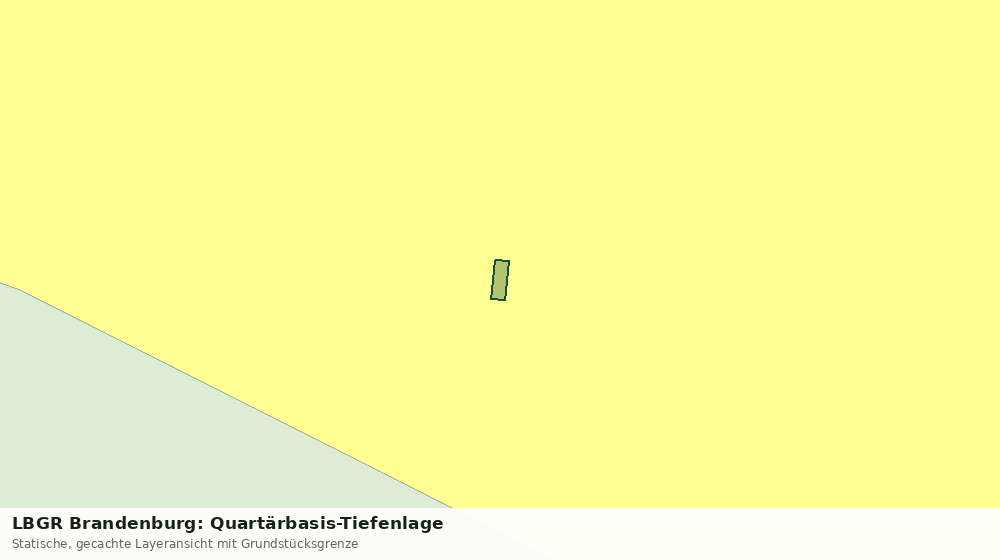 Statische Kartenansicht: LBGR Brandenburg: Quartärbasis-Tiefenlage