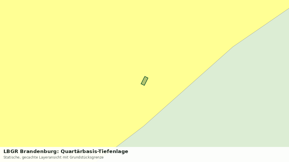 Statische Kartenansicht: LBGR Brandenburg: Quartärbasis-Tiefenlage