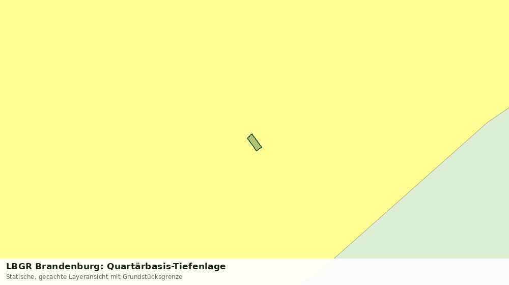 Statische Kartenansicht: LBGR Brandenburg: Quartärbasis-Tiefenlage