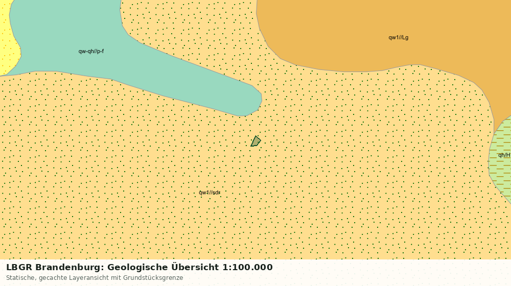 Statische Kartenansicht: LBGR Brandenburg: Geologische Übersicht 1:100.000