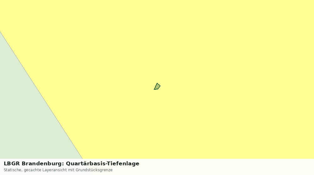Statische Kartenansicht: LBGR Brandenburg: Quartärbasis-Tiefenlage
