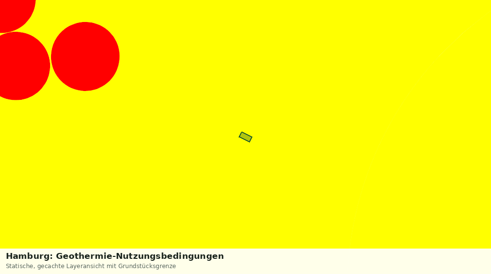 Statische Kartenansicht: Hamburg: Geothermie-Nutzungsbedingungen