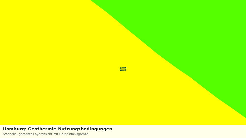 Statische Kartenansicht: Hamburg: Geothermie-Nutzungsbedingungen