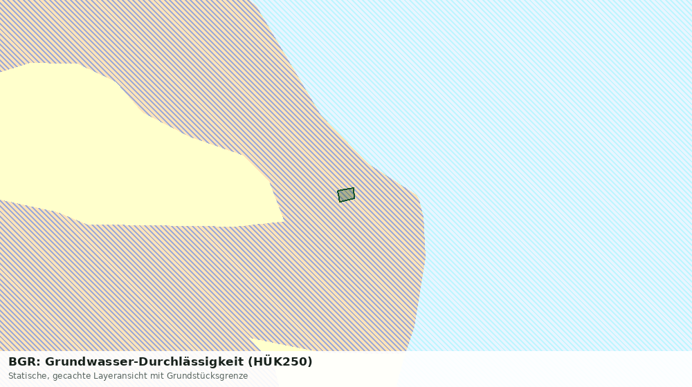 Statische Kartenansicht: BGR: Grundwasser-Durchlässigkeit (HÜK250)