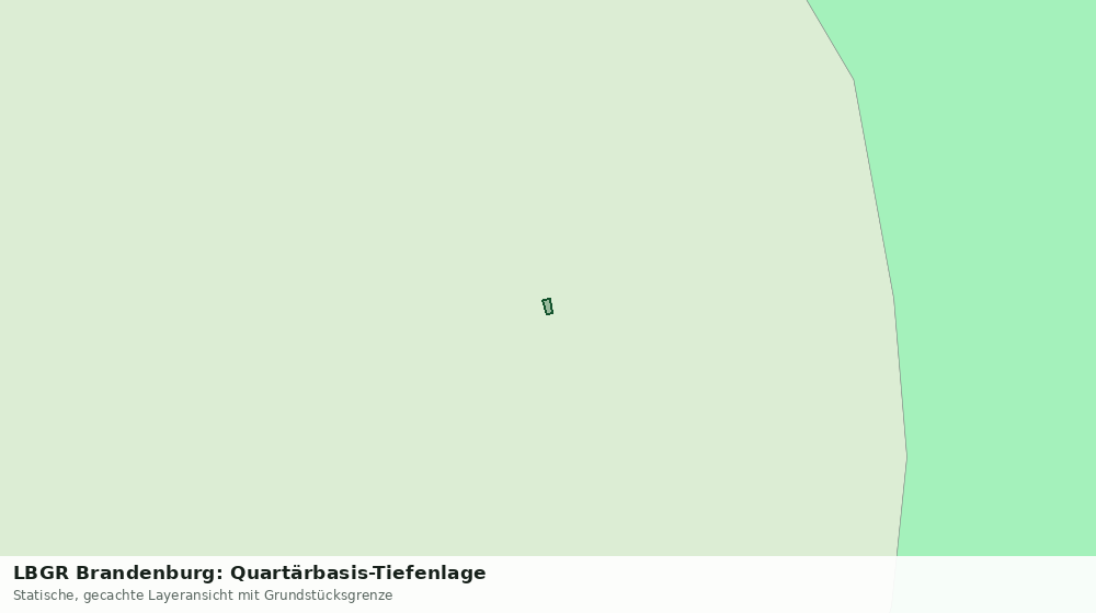 Statische Kartenansicht: LBGR Brandenburg: Quartärbasis-Tiefenlage