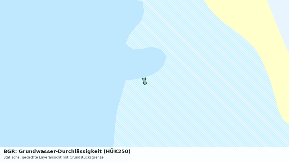Statische Kartenansicht: BGR: Grundwasser-Durchlässigkeit (HÜK250)
