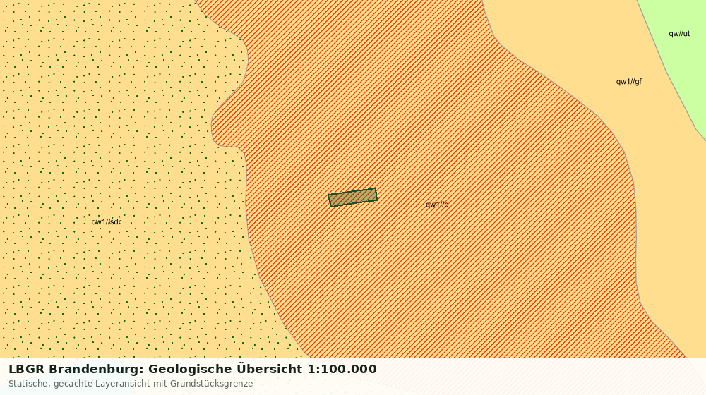 Statische Kartenansicht: LBGR Brandenburg: Geologische Übersicht 1:100.000