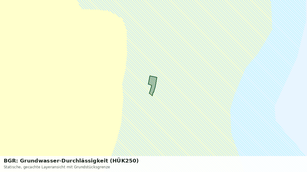 Statische Kartenansicht: BGR: Grundwasser-Durchlässigkeit (HÜK250)