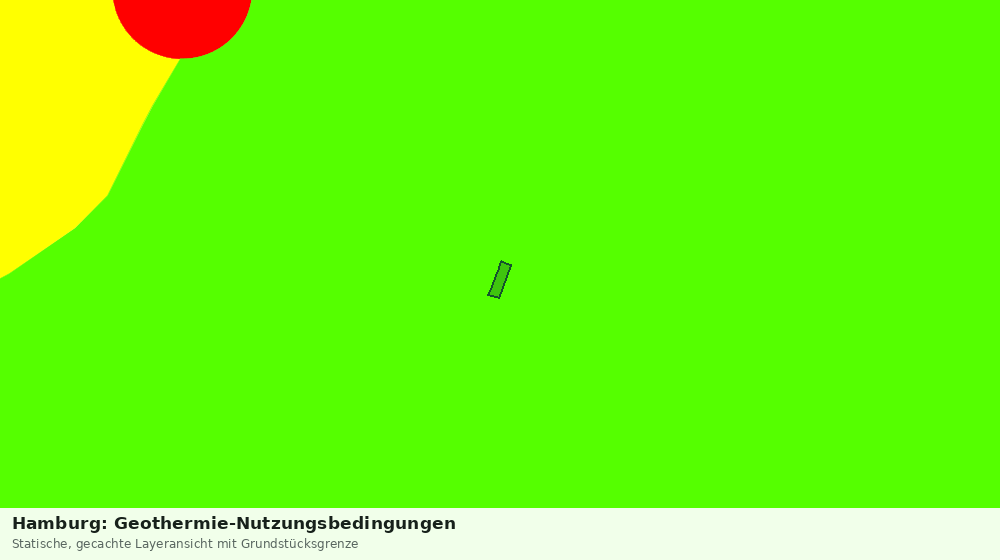 Statische Kartenansicht: Hamburg: Geothermie-Nutzungsbedingungen