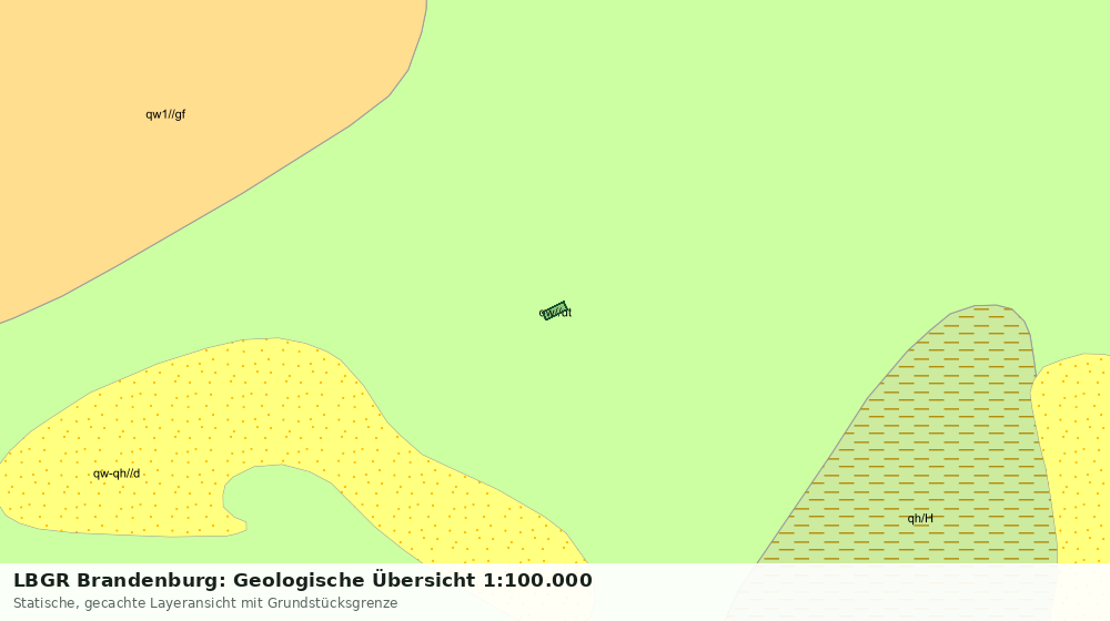 Statische Kartenansicht: LBGR Brandenburg: Geologische Übersicht 1:100.000