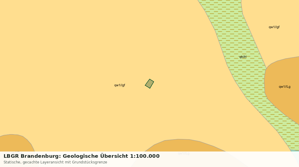 Statische Kartenansicht: LBGR Brandenburg: Geologische Übersicht 1:100.000