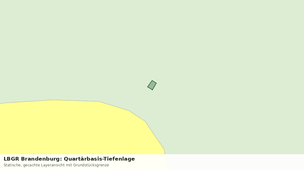 Statische Kartenansicht: LBGR Brandenburg: Quartärbasis-Tiefenlage