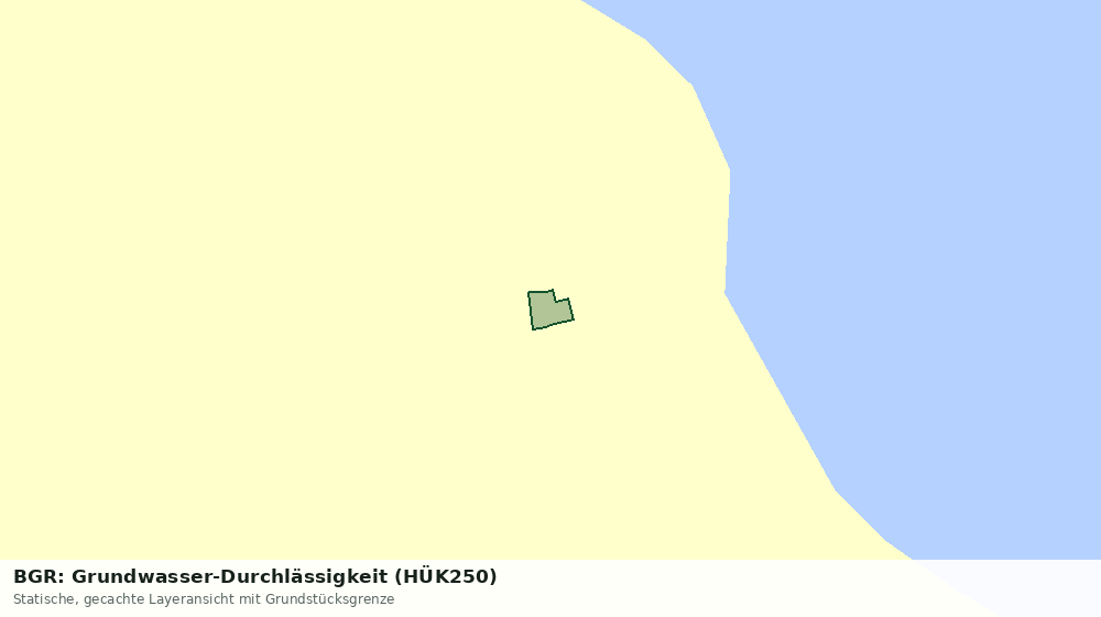 Statische Kartenansicht: BGR: Grundwasser-Durchlässigkeit (HÜK250)