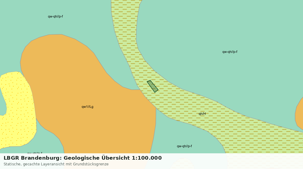 Statische Kartenansicht: LBGR Brandenburg: Geologische Übersicht 1:100.000