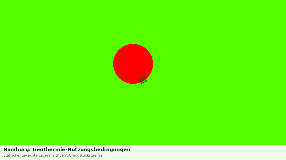 Statische Kartenansicht: Hamburg: Geothermie-Nutzungsbedingungen