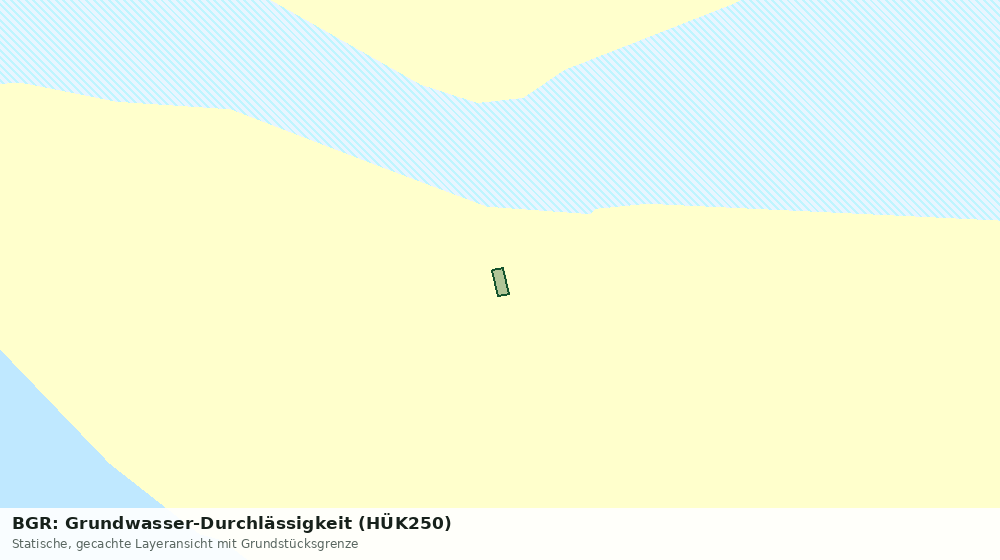 Statische Kartenansicht: BGR: Grundwasser-Durchlässigkeit (HÜK250)
