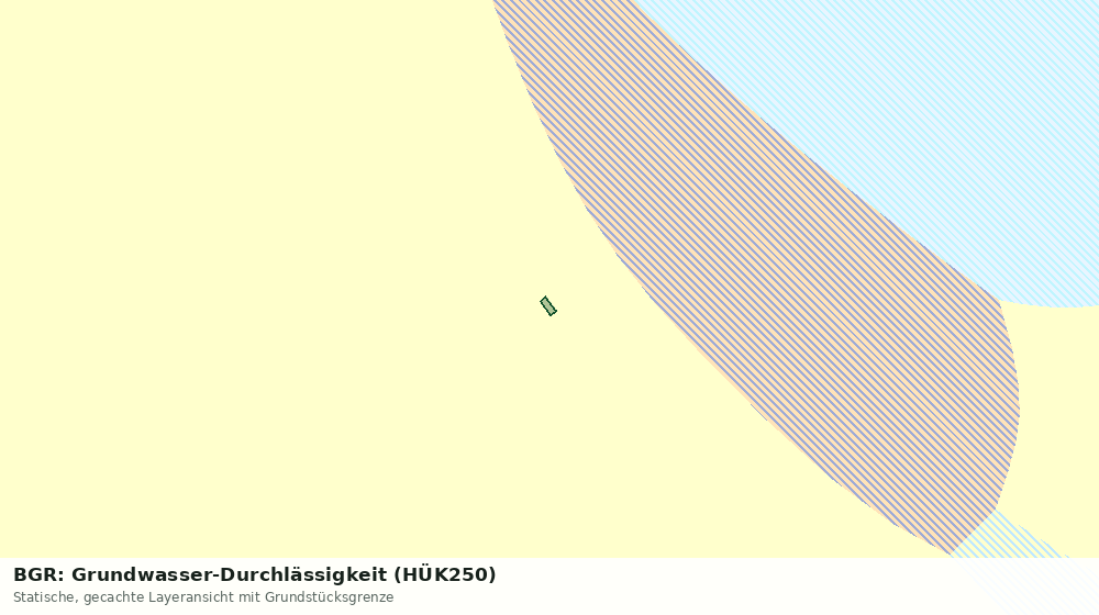 Statische Kartenansicht: BGR: Grundwasser-Durchlässigkeit (HÜK250)