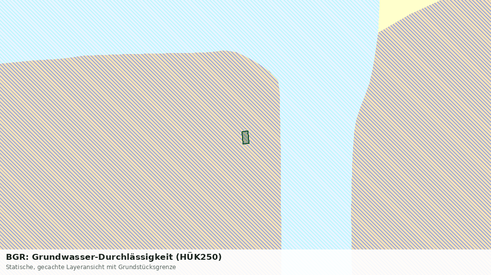 Statische Kartenansicht: BGR: Grundwasser-Durchlässigkeit (HÜK250)