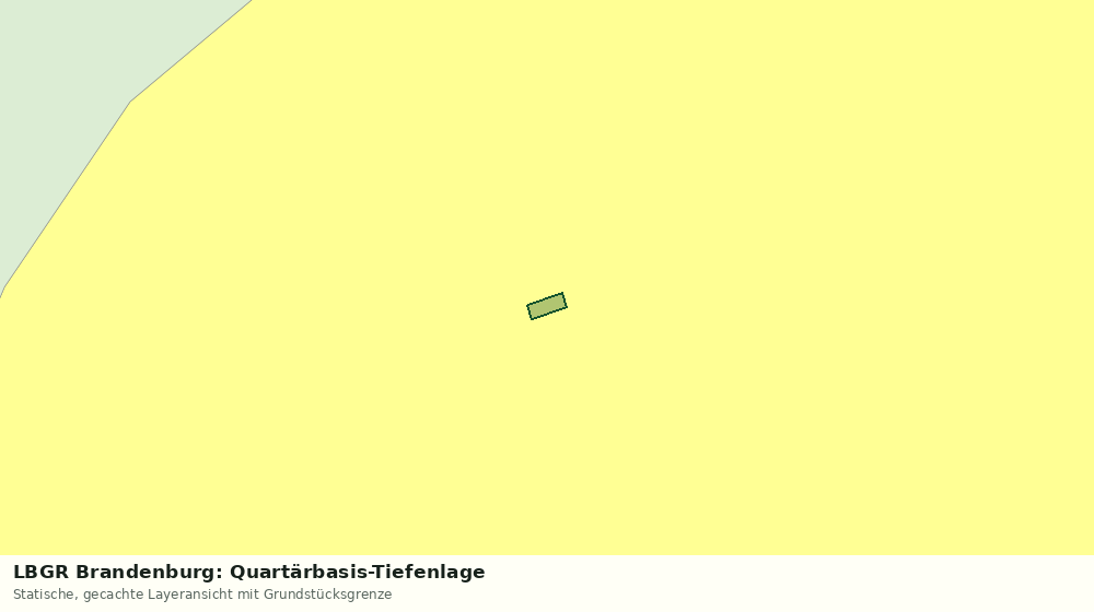 Statische Kartenansicht: LBGR Brandenburg: Quartärbasis-Tiefenlage