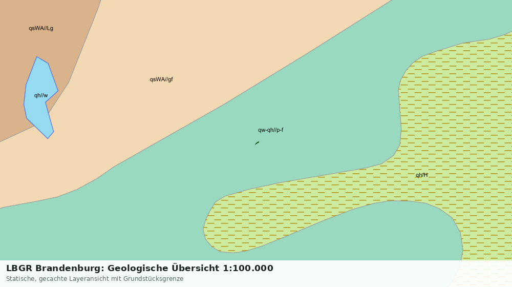 Statische Kartenansicht: LBGR Brandenburg: Geologische Übersicht 1:100.000