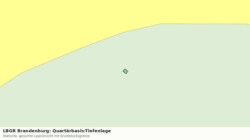 Statische Kartenansicht: LBGR Brandenburg: Quartärbasis-Tiefenlage