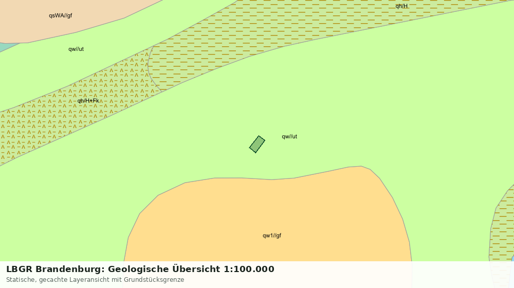 Statische Kartenansicht: LBGR Brandenburg: Geologische Übersicht 1:100.000