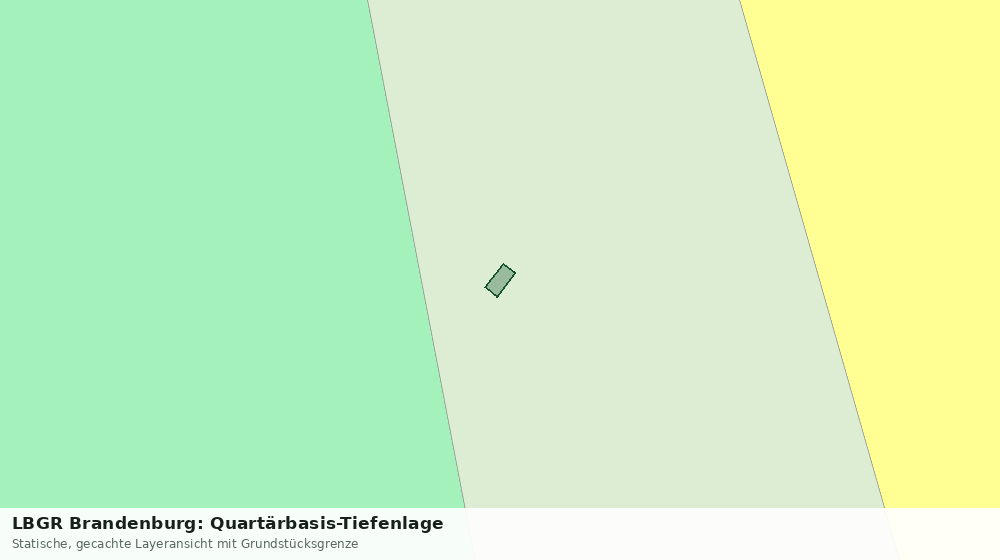 Statische Kartenansicht: LBGR Brandenburg: Quartärbasis-Tiefenlage