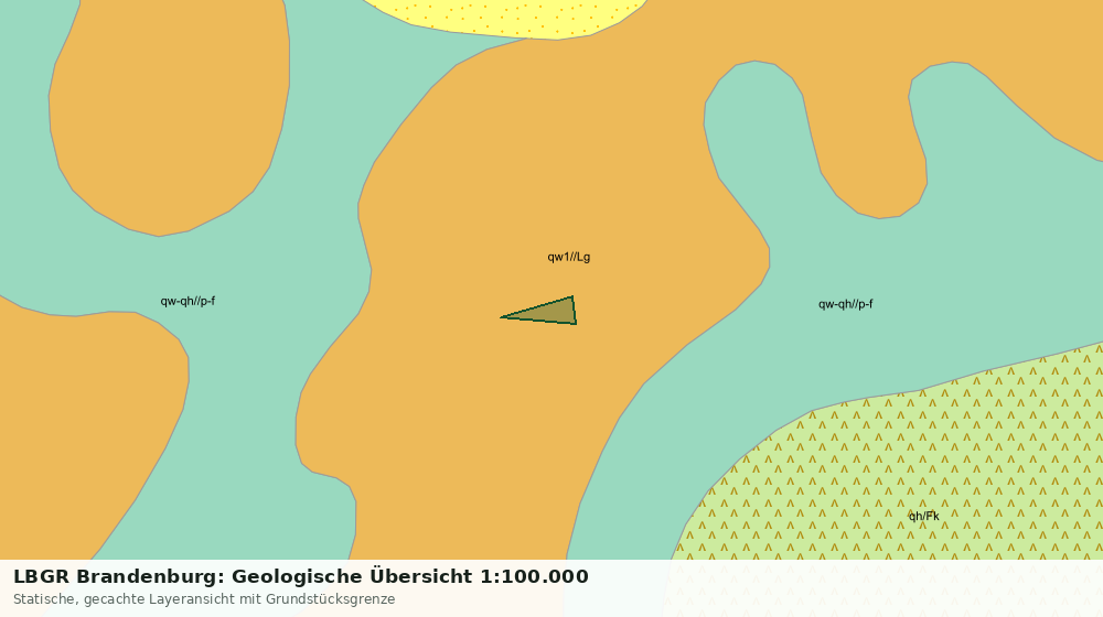 Statische Kartenansicht: LBGR Brandenburg: Geologische Übersicht 1:100.000