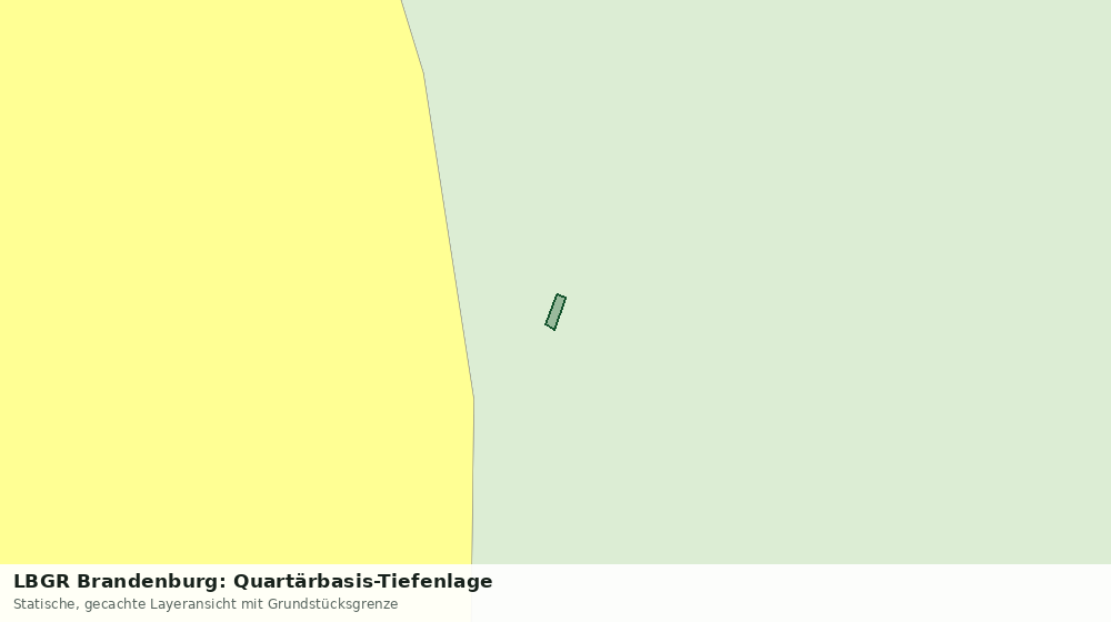 Statische Kartenansicht: LBGR Brandenburg: Quartärbasis-Tiefenlage