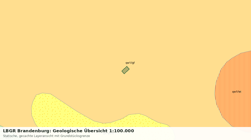 Statische Kartenansicht: LBGR Brandenburg: Geologische Übersicht 1:100.000
