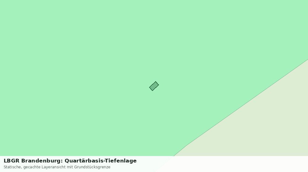 Statische Kartenansicht: LBGR Brandenburg: Quartärbasis-Tiefenlage