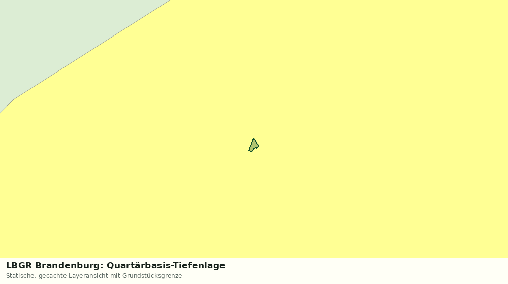 Statische Kartenansicht: LBGR Brandenburg: Quartärbasis-Tiefenlage