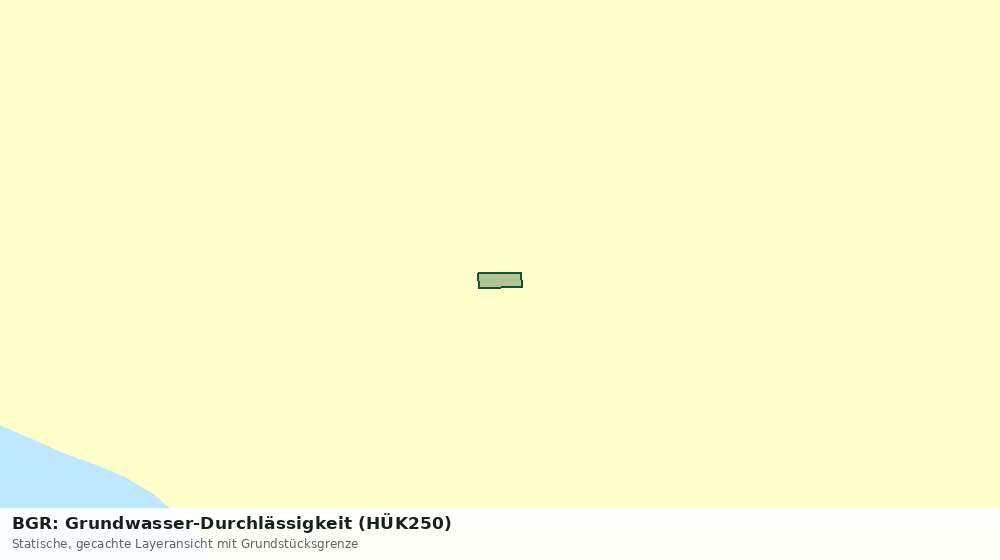 Statische Kartenansicht: BGR: Grundwasser-Durchlässigkeit (HÜK250)